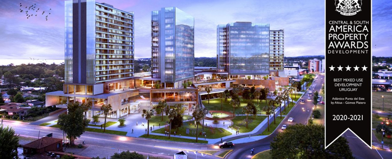 Atlántico Punta del Este ganadora del premio al "Mejor desarrollo de usos mixtos de Uruguay"