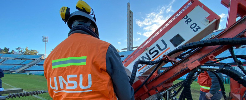 Trabajamos en los sondeos previos para la remodelación en el Estadio Centenario