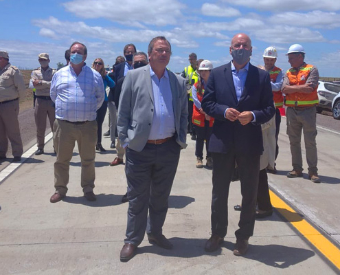 Inauguración de la obra entre las rutas 4 y 5 en Centenario